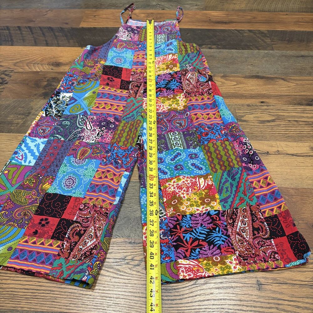 Colorful Patchwork Overalls - Picture 5 of 6